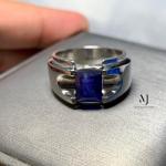 Natural Blue Sapphire Sterling Silver 925 Handmade Ring – September Birthstone Jewelry, Classic Artisan Design