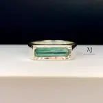 Natural Tourmaline Sterling Silver Handmade Ring - Unisex Tourmaline Ring