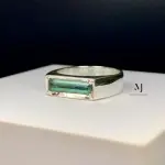 Natural Tourmaline Sterling Silver Handmade Ring - Unisex Tourmaline Ring