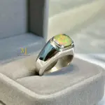 Ethiopian Opal Ring in 925 Sterling Silver | Handmade Fire Opal Jewelry
