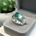 Natural Emerald Ring 925 Sterling Silver Handmade Faceted Gemstone Jewelry Gift