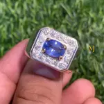 Natural Blue Sapphire Ring 925 Sterling Silver Handmade Jewelry - Sep Birthstone