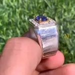 Natural Blue Sapphire Ring 925 Sterling Silver Handmade Jewelry - Sep Birthstone